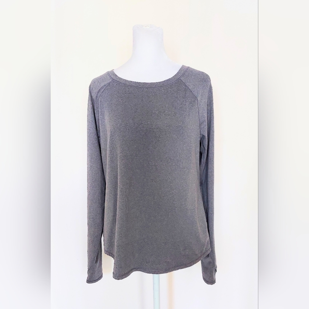 All In Motion Long Sleeve Athletic Shirt Gray Size Medium